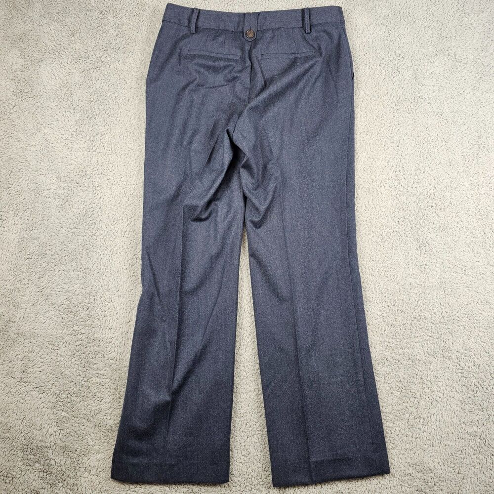 Talbots 2 Piece Suit Womens 6 32x30 Blue Italian Flannel Wool Stretch Academia - Picture 10 of 16